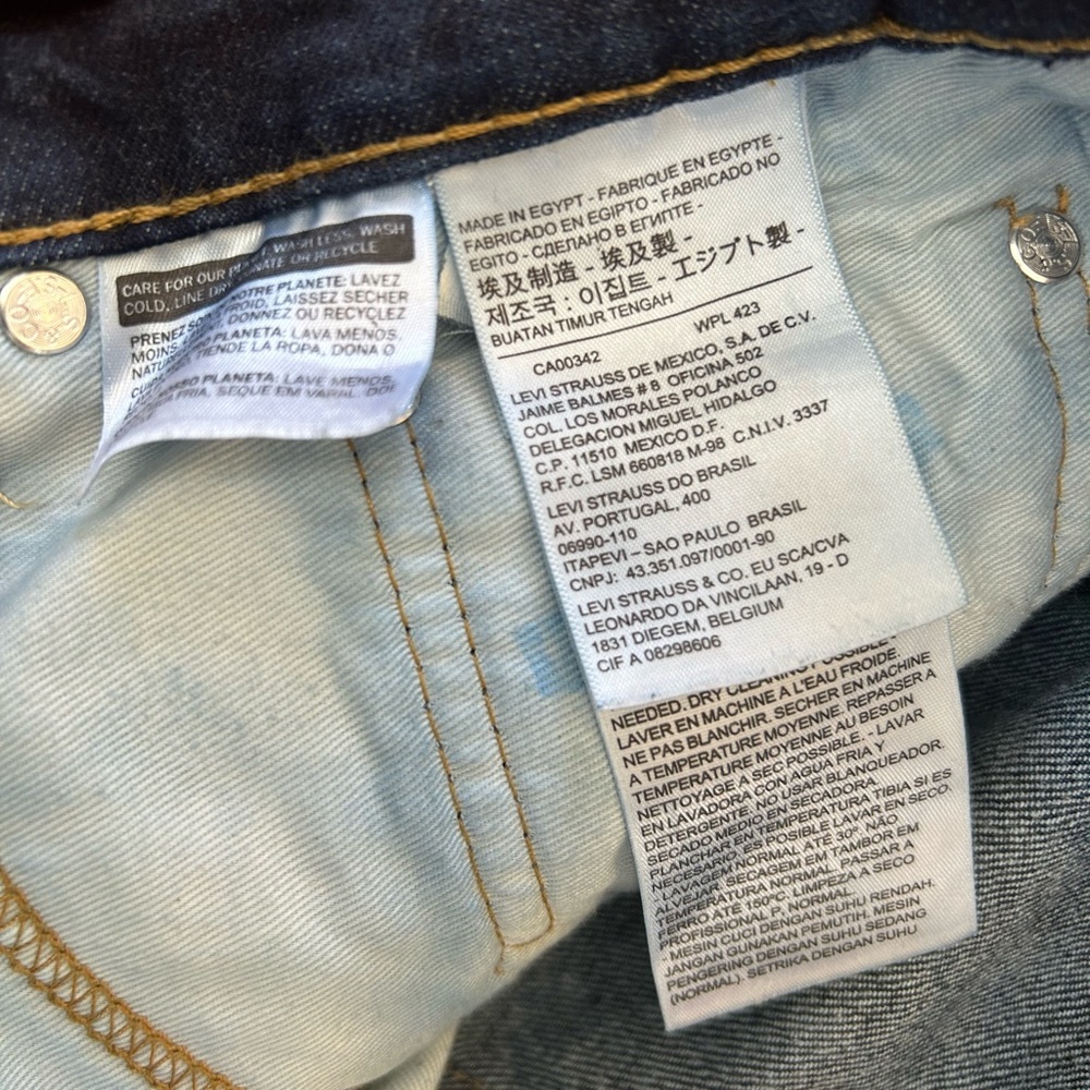 Men’s Levi’s 505 Straight Leg Blue Jeans 32x31 EUC - Picture 6 of 11